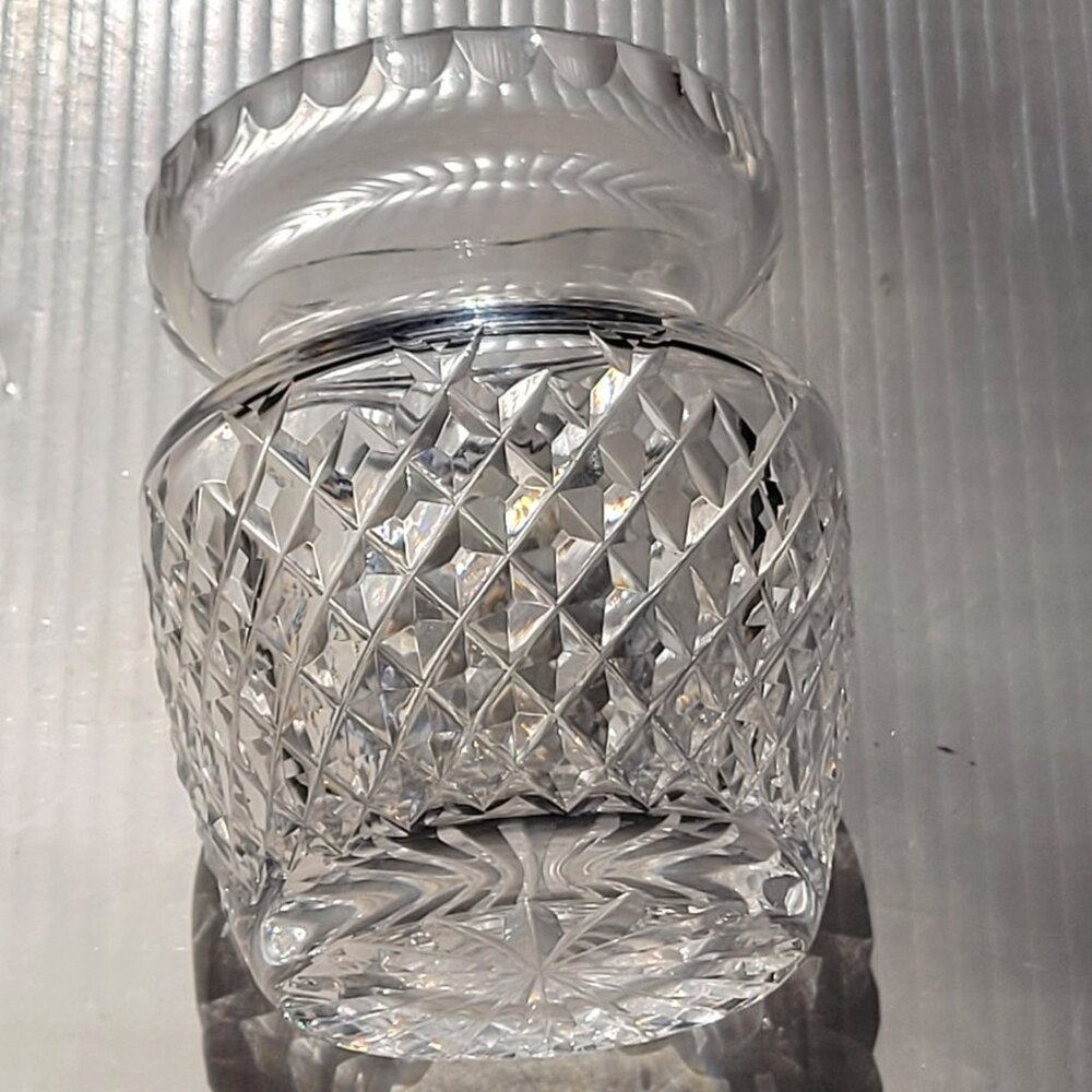 Waterford Crystal Alana Preserve Honey Jam Jar 4" Tall Small Open Pot ~ No Lid ~ - Picture 6 of 9